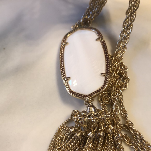 Kendra Scott White Rayne Necklace - Picture 2 of 6